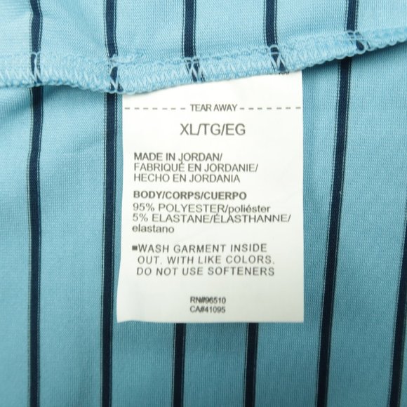 Under Armour UA Playoff Polo Core Stripe Golf Shirt in Blue Size XL - Picture 7 of 8